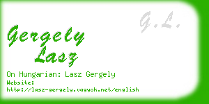 gergely lasz business card